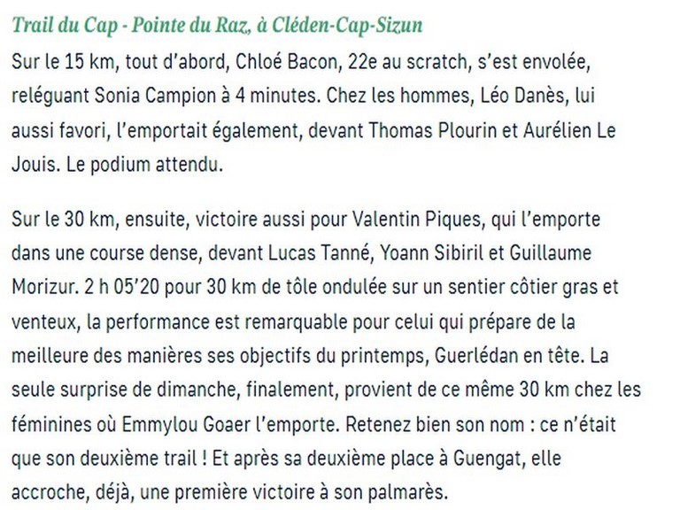 trail du cap sizun 2026